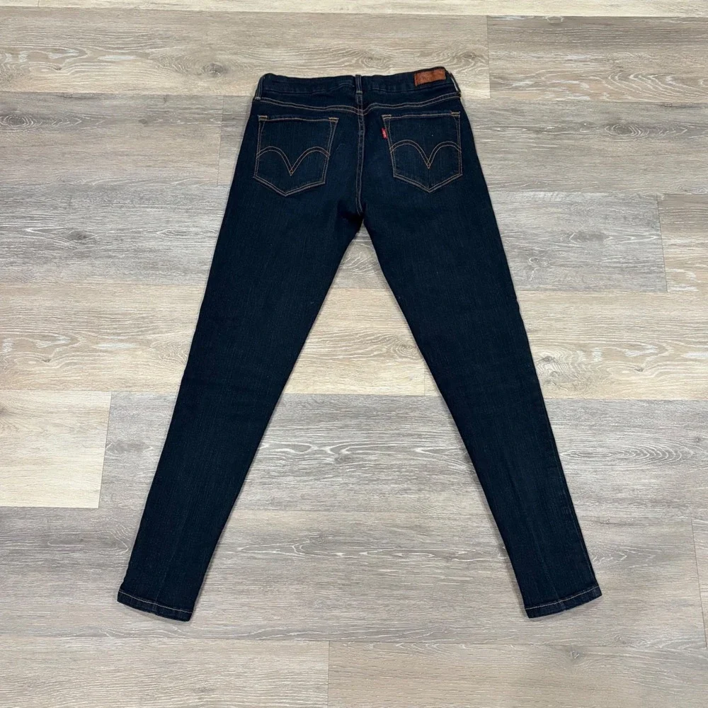 Levis 635 Super Skinny Legging Jeans Juniors Size 5 Indigo Blue Denim Stretch